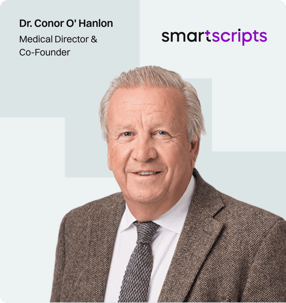Dr Conor O’Hanlon, Irish GP and Medical Director leading SmartScripts online doctor service in Ireland